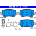 set placute frana,frana disc 13.0460-2794.2 ATE