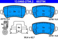 Set placute frana ATE 13.0460-2794.2