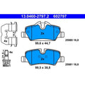 set placute frana,frana disc 13.0460-2797.2 ATE