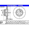 Disc frana 24.0124-0248.1 ATE