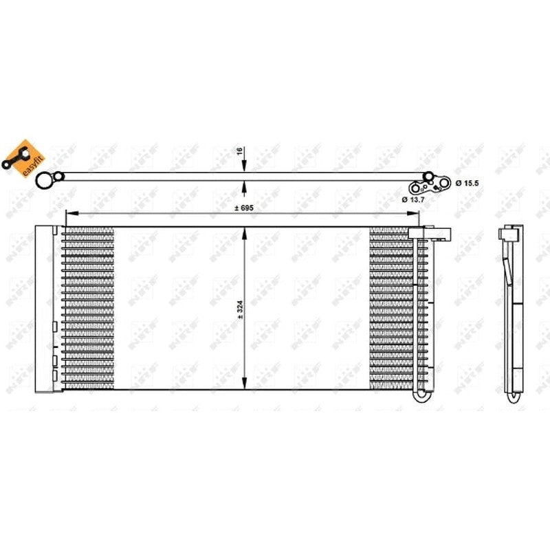 Radiator clima NRF 350331
