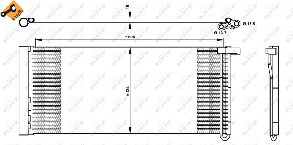 Radiator clima NRF 350331