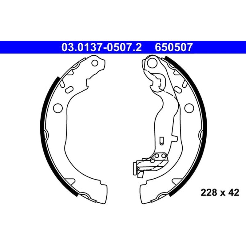 Set saboti frana ATE 03.0137-0507.2