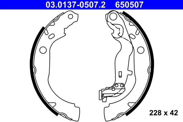 Set saboti frana ATE 03.0137-0507.2