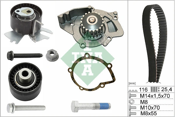 Kit distributie cu pompa apa INA 530 0558 31