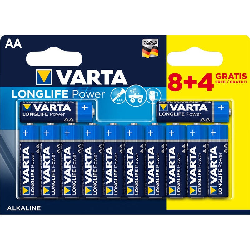 Baterie Varta Longlife Power AA BLI12 (8+4) - 4906121472