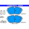 Set placute frana ATE 13.0460-3876.2