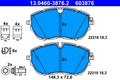 Set placute frana ATE 13.0460-3876.2