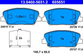 Set placute frana ATE 13.0460-5651.2