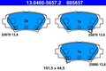 Set placute frana ATE 13.0460-5657.2