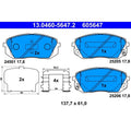 set placute frana,frana disc 13.0460-5647.2 ATE