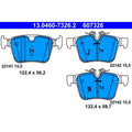 set placute frana,frana disc 13.0460-7326.2 ATE