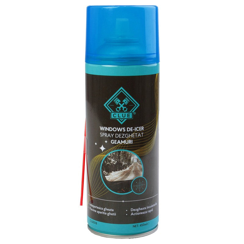 Spray dezghetat geamuri 450ml CLUE - CLUE018