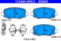 Set placute frana ATE 13.0460-2602.2