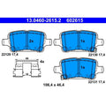 set placute frana,frana disc 13.0460-2615.2 ATE