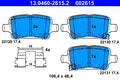 Set placute frana ATE 13.0460-2615.2