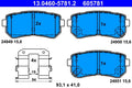 Set placute frana ATE 13.0460-5781.2