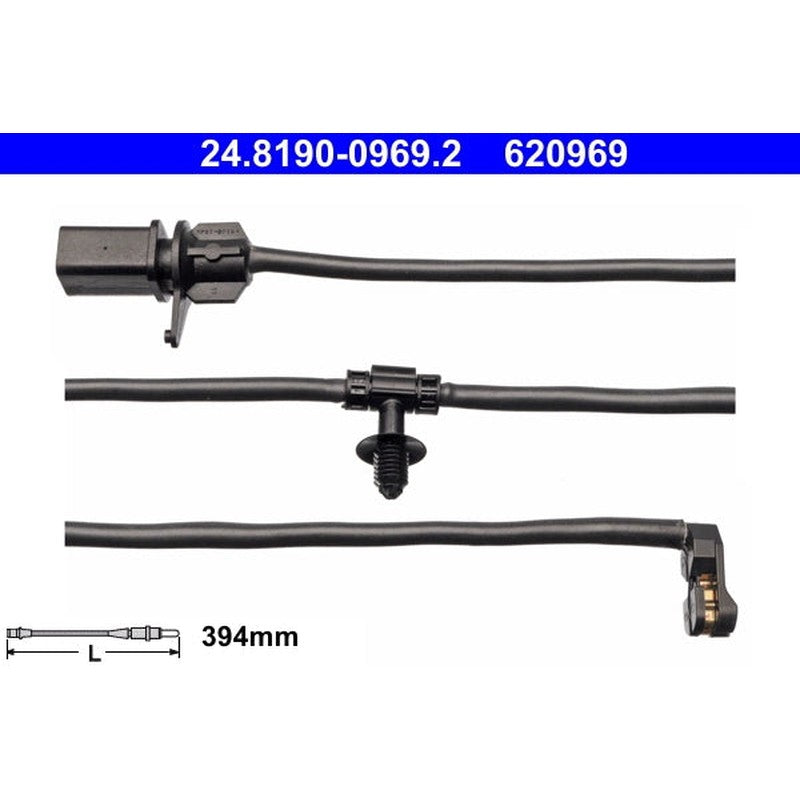 senzor de avertizare,uzura placute de frana 24.8190-0969.2 ATE
