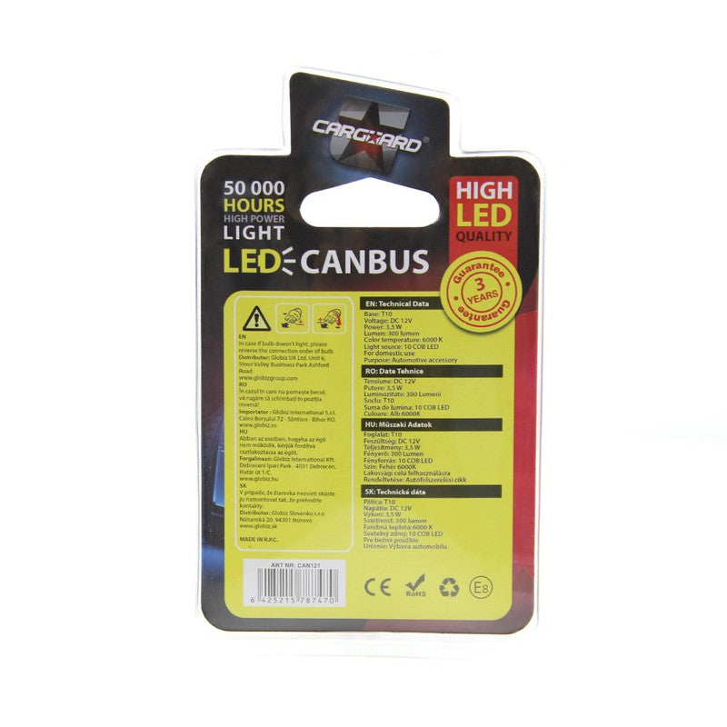 Bec MTR W5W T10 12V 3.5W Set 2 buc - CAN121