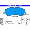 set placute frana,frana disc 13.0460-2611.2 ATE