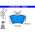 Set placute frana ATE 13.0460-2623.2