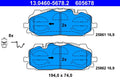 Set placute frana ATE 13.0460-5678.2