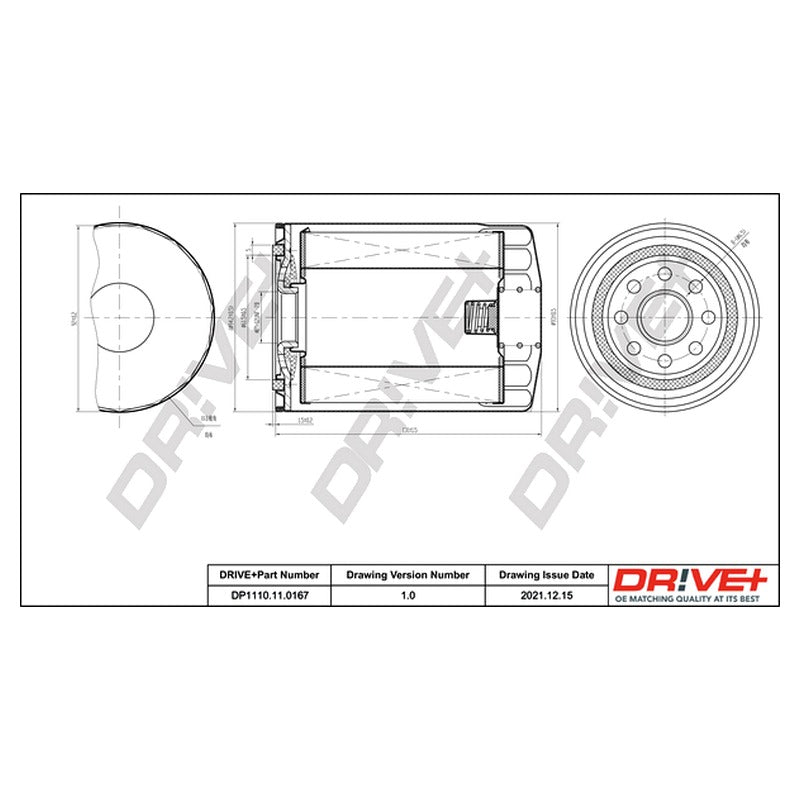 Filtru ulei Dr!ve+ DP1110.11.0167