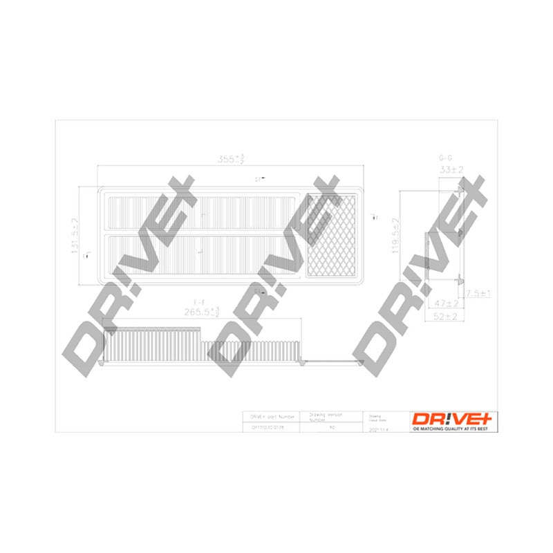 Filtru aer Dr!ve+ DP1110.10.0178