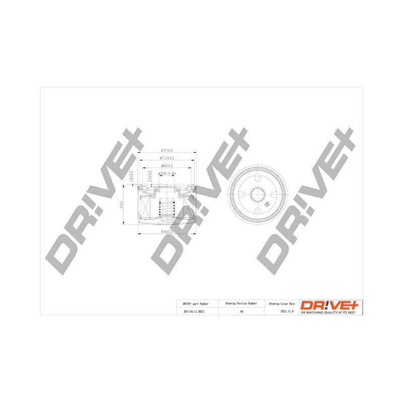 Filtru ulei Dr!ve+ DP1110.11.0072