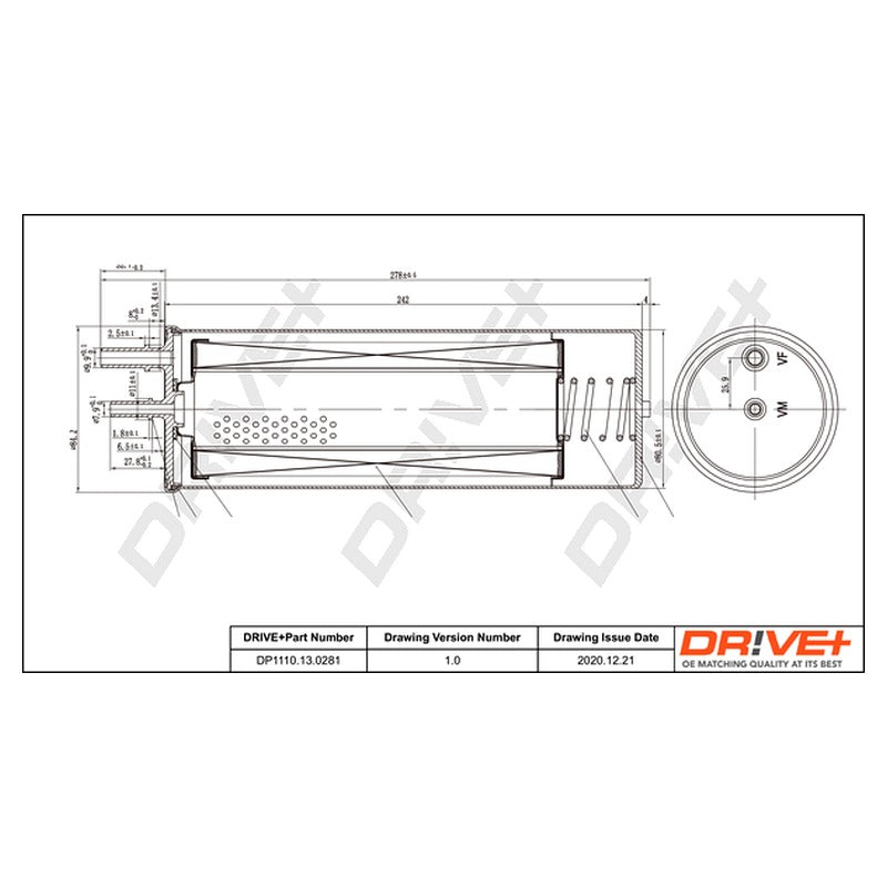 Filtru combustibil Dr!ve+ DP1110.13.0281