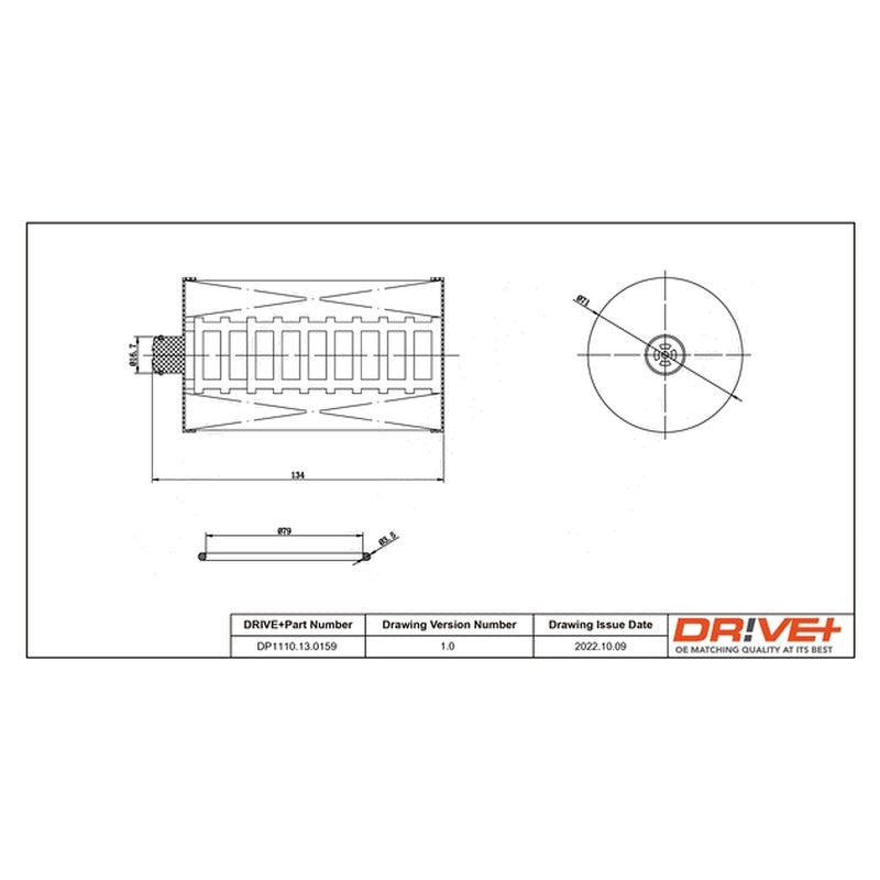 Filtru combustibil Dr!ve+ DP1110.13.0159
