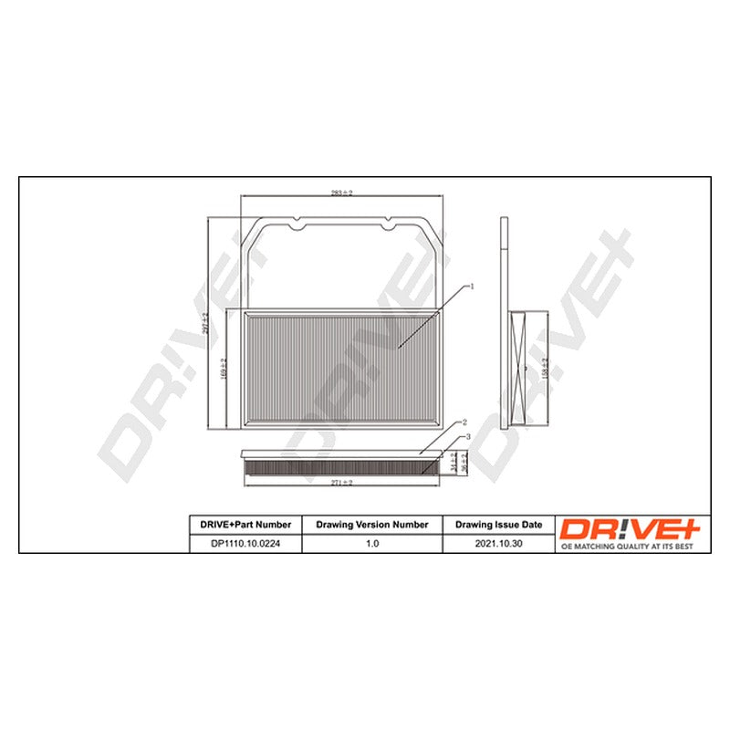 Filtru aer Dr!ve+ DP1110.10.0224