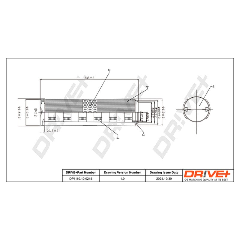 Filtru aer Dr!ve+ DP1110.10.0245