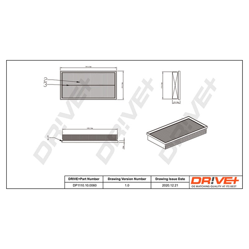 Filtru aer Dr!ve+ DP1110.10.0060