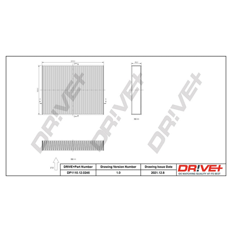 Filtru habitaclu Dr!ve+ DP1110.12.0246