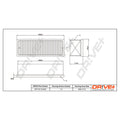 Filtru aer Dr!ve+ DP1110.10.0542