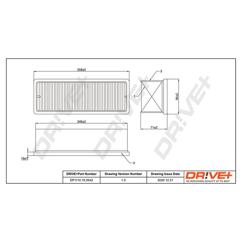 Filtru aer Dr!ve+ DP1110.10.0542