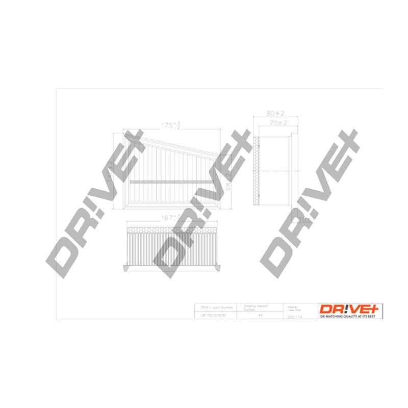Filtru aer Dr!ve+ DP1110.10.0070
