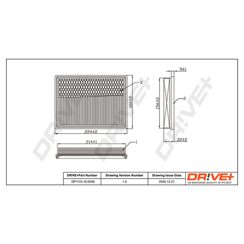 Filtru aer Dr!ve+ DP1110.10.0056
