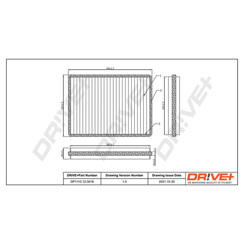 Filtru habitaclu Dr!ve+ DP1110.12.0016