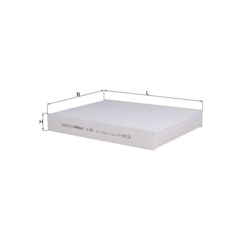 Filtru habitaclu MAHLE LA 686