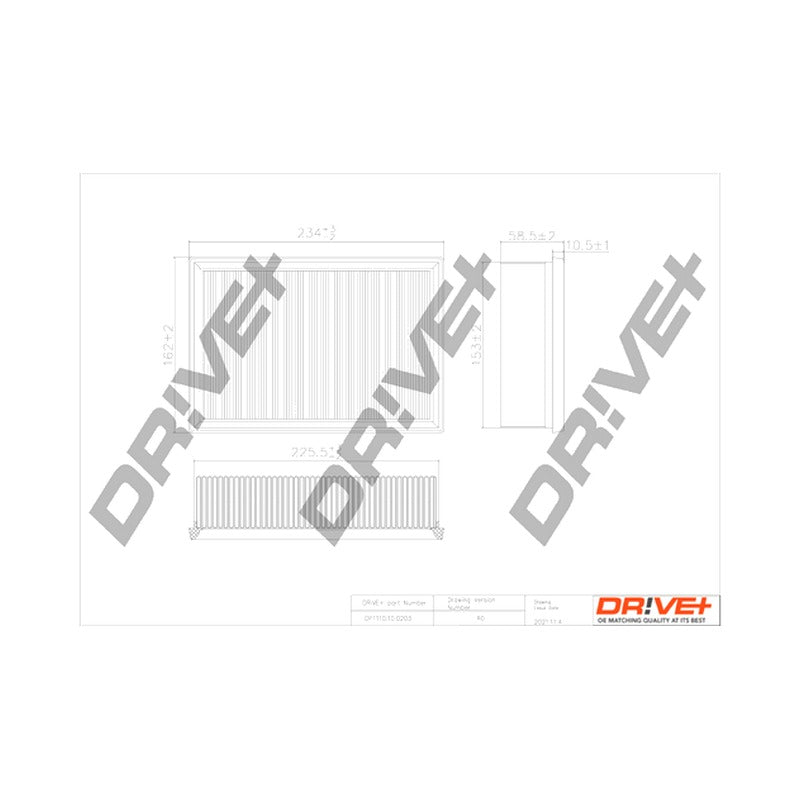 Filtru aer Dr!ve+ DP1110.10.0203