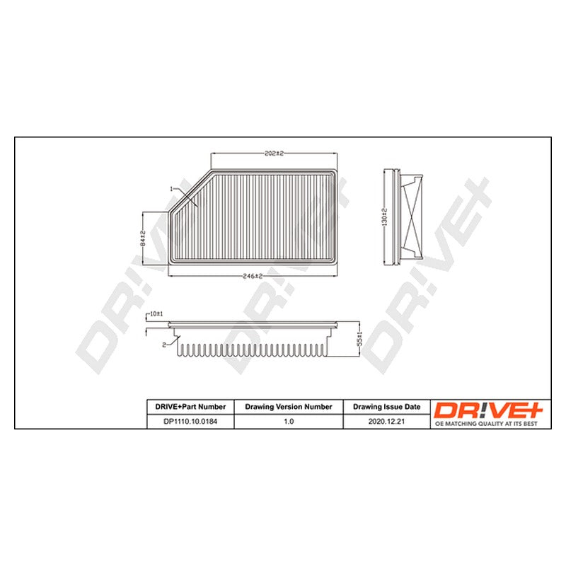 Filtru aer Dr!ve+ DP1110.10.0184