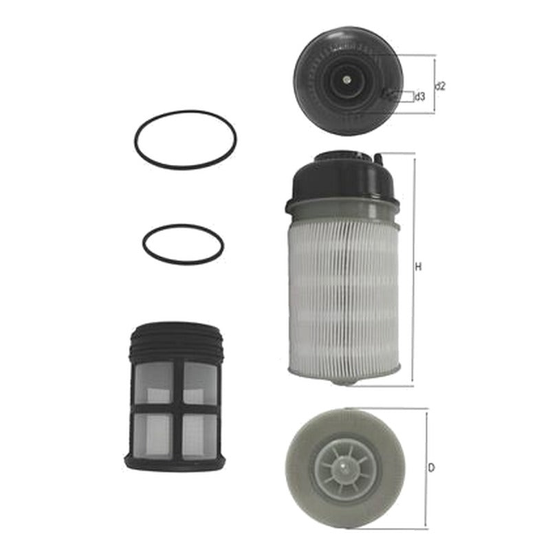 Filtru combustibil MAHLE KX 602KIT