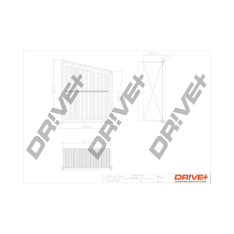 Filtru aer Dr!ve+ DP1110.10.0161