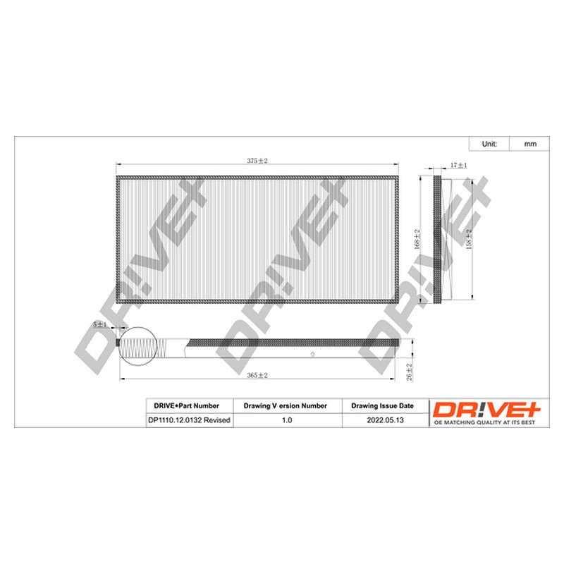Filtru habitaclu Dr!ve+ DP1110.12.0132