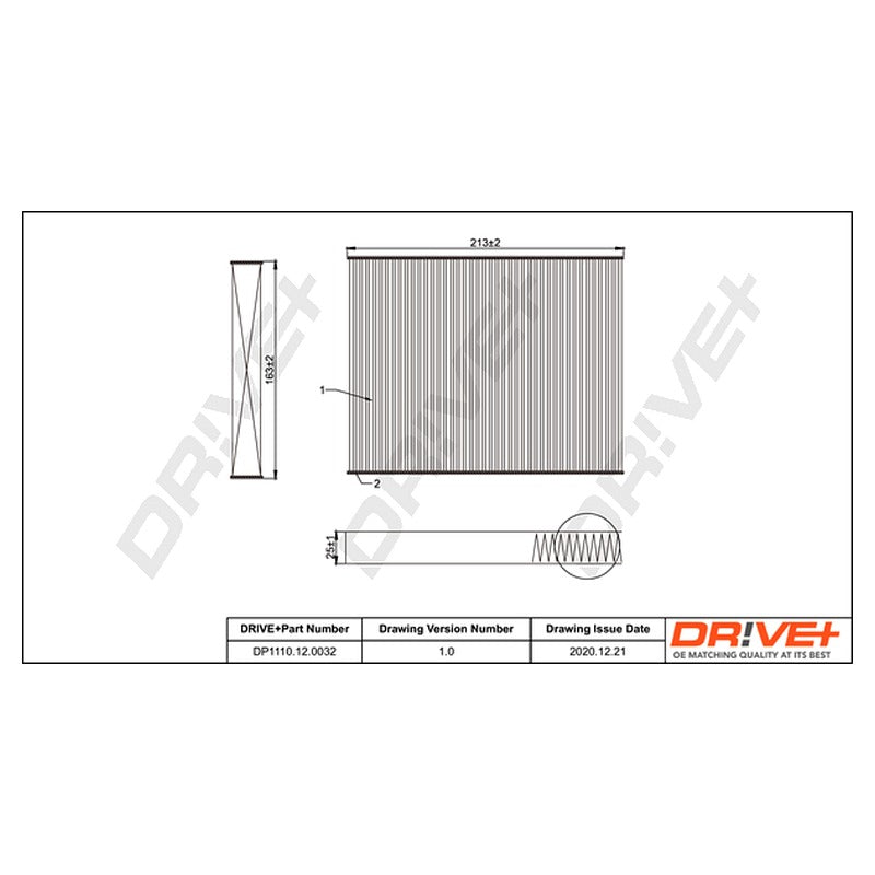 Filtru habitaclu Dr!ve+ DP1110.12.0032