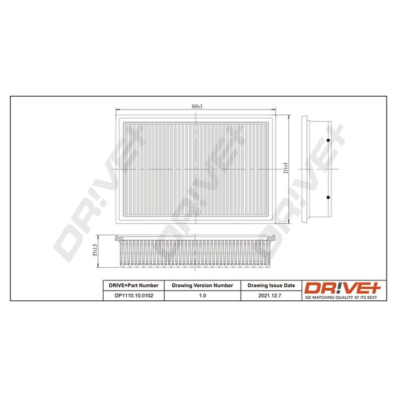 Filtru aer Dr!ve+ DP1110.10.0102