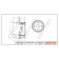 Filtru ulei Dr!ve+ DP1110.11.0332