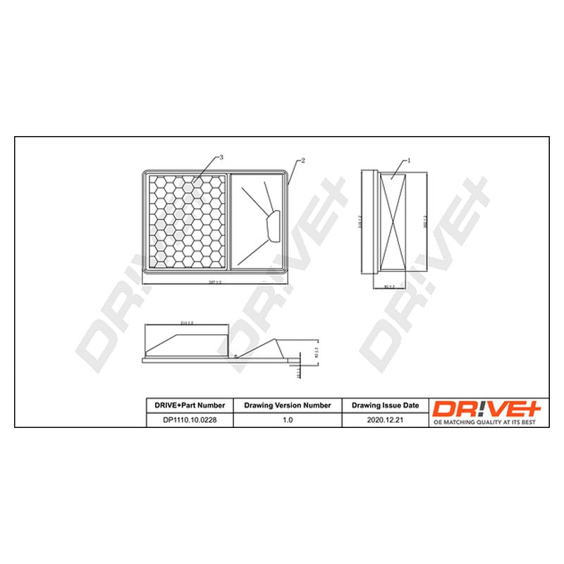 Filtru aer Dr!ve+ DP1110.10.0228